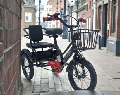 صورة دراجة 3 كفرات كرسيين مقاس 14،16